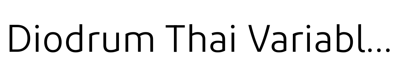 Diodrum Thai Variable Bold